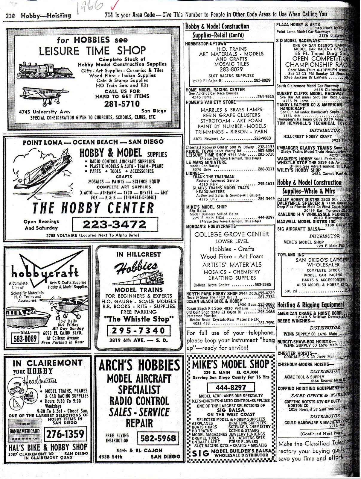 SLOT CARS SO CAL Slot Car History San Diego 1966