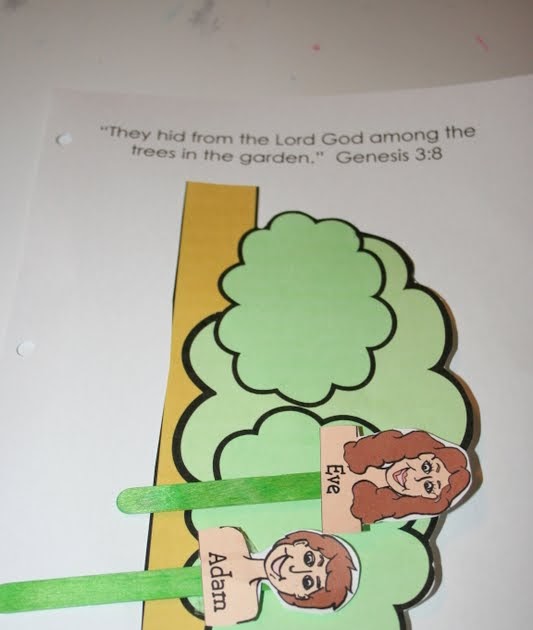 Our Country Road: Adam and Eve Activity Bible Page