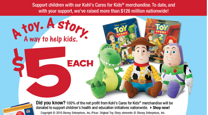 Momma's Playground: Kohl's Cares for Kids - Toy Story