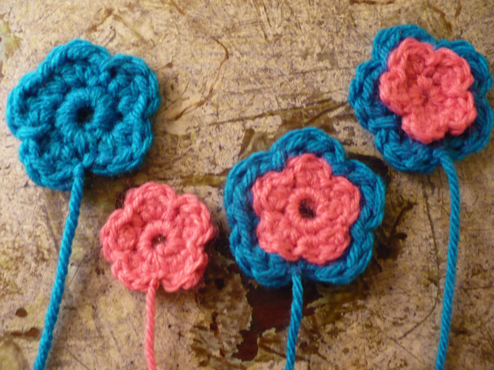 How To Crochet Small Flower - Patons Pattern - YouTube