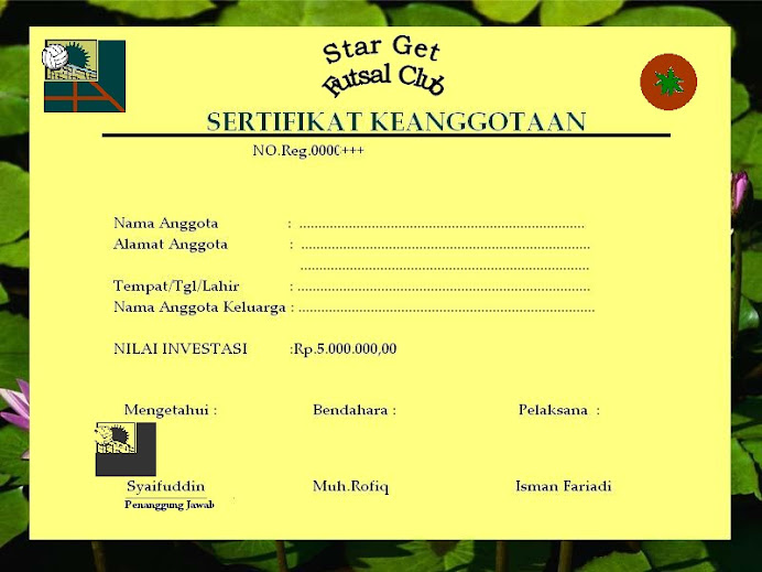 SERTIFIKAT INVESTASI