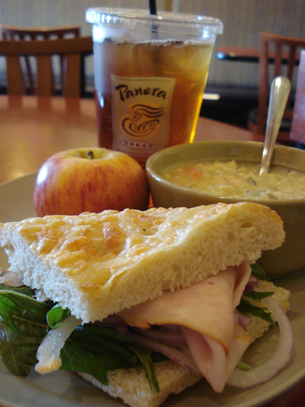 In Macon Lunch at Panera Bread again