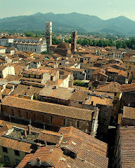 Lucca: chiesa e torre in lontananza
