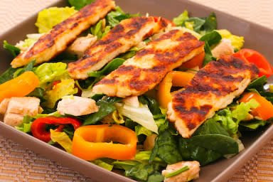 Grilled Halloumi Salad