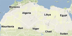 Mappa del Sahara