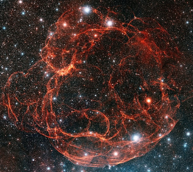 Supernova remnant Simeis 147 in constellation Taurus