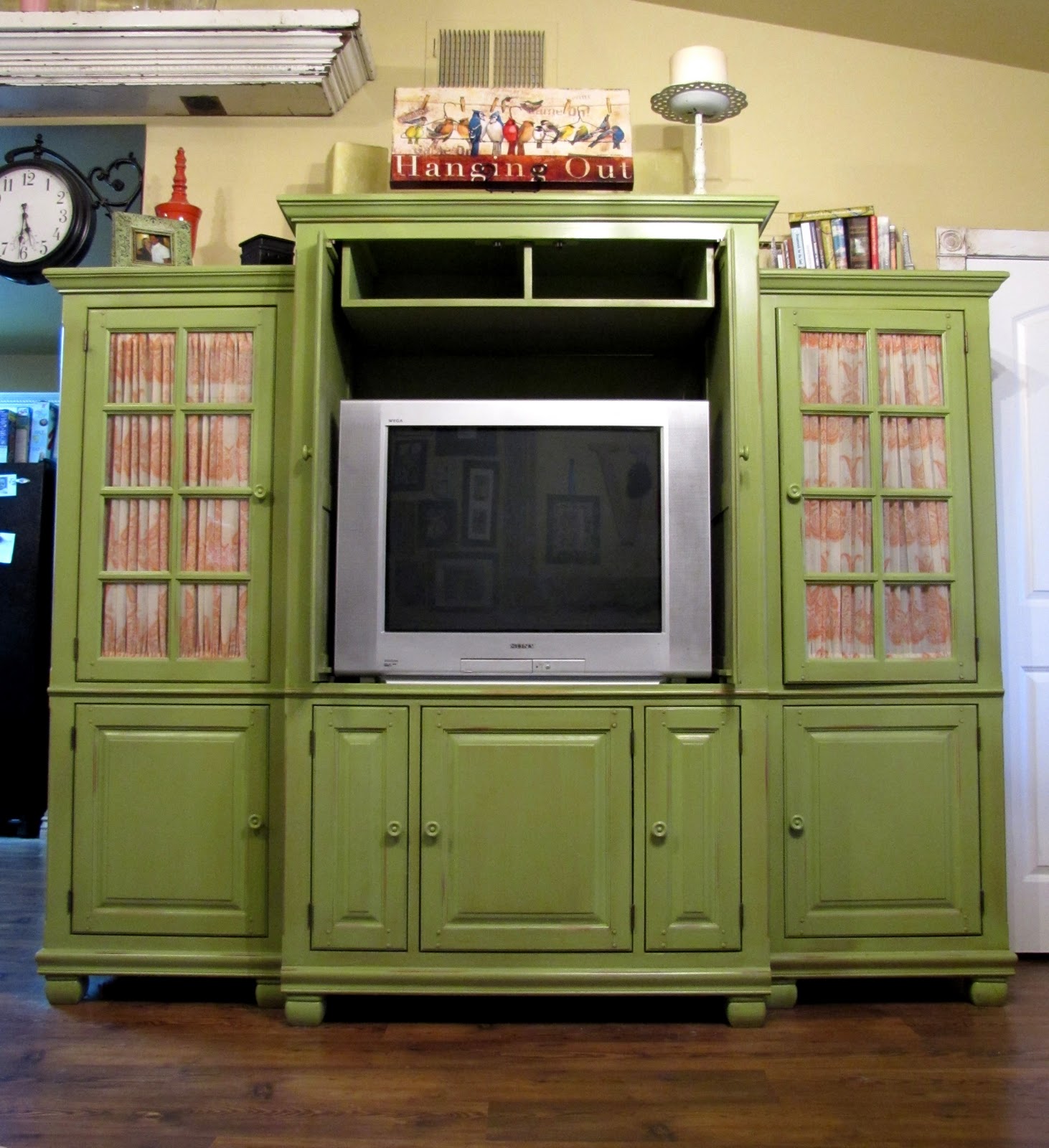 dusty gem decor Apple Green Multimedia Entertainment Center