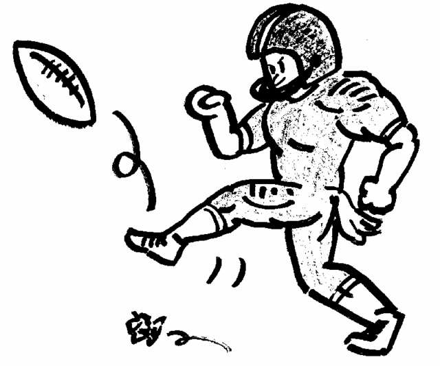 football kicker clipart - photo #28