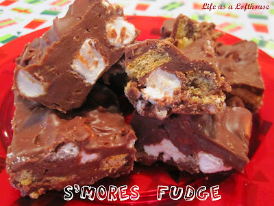 S'mores Fudge is a rich, chocolatey fudge made with milk chocolate, sweetened condensed milk, mini marshmallows and graham crackers. Life-in-the-Lofthouse.com