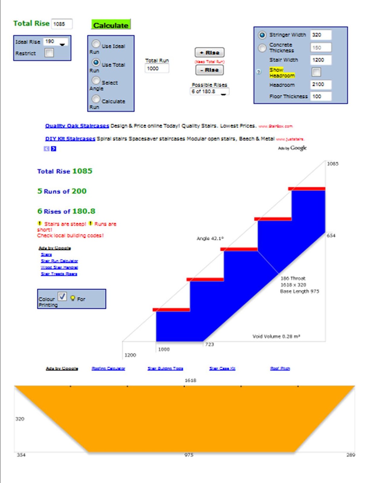 Stair Calculator Free Printable