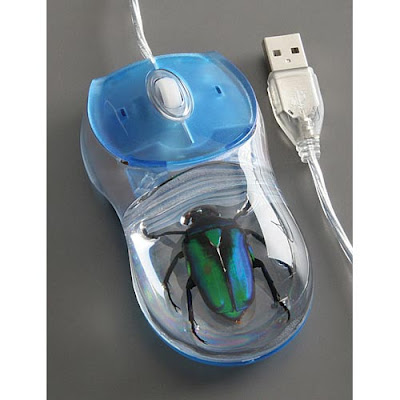 Мышка USB RealBug с замурованным жуком