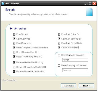 Elimina información personal de tus documentos de Word 3 3 docscrubber3