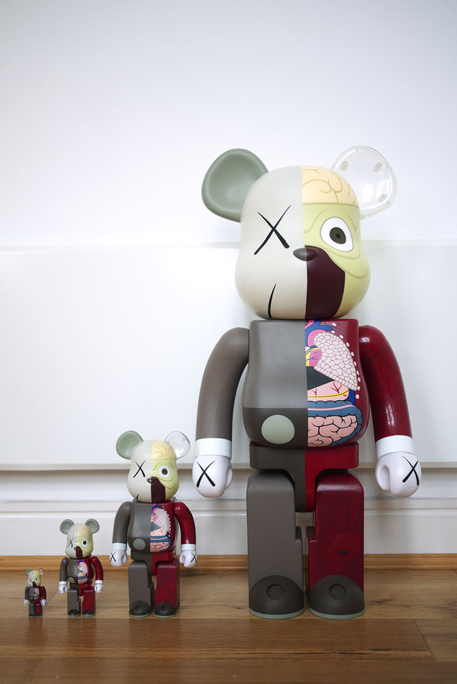 mark whitfield photography: kaws dissected bearbricks