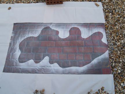 july ran layers textile spray several enough paint still added