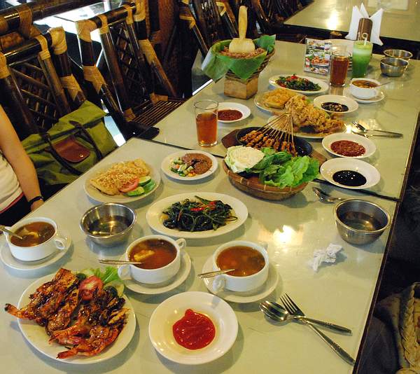 Sundanese Food in Bandung, Indonesia