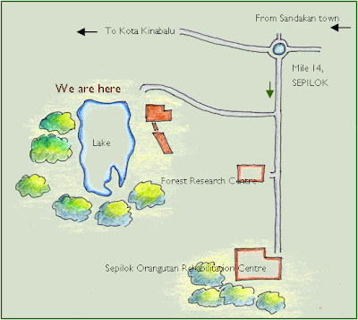 Sepilok Map Map to Sepilok