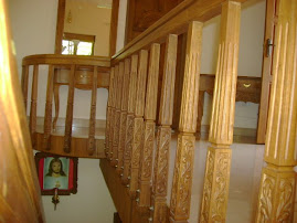 Carved stair  posts