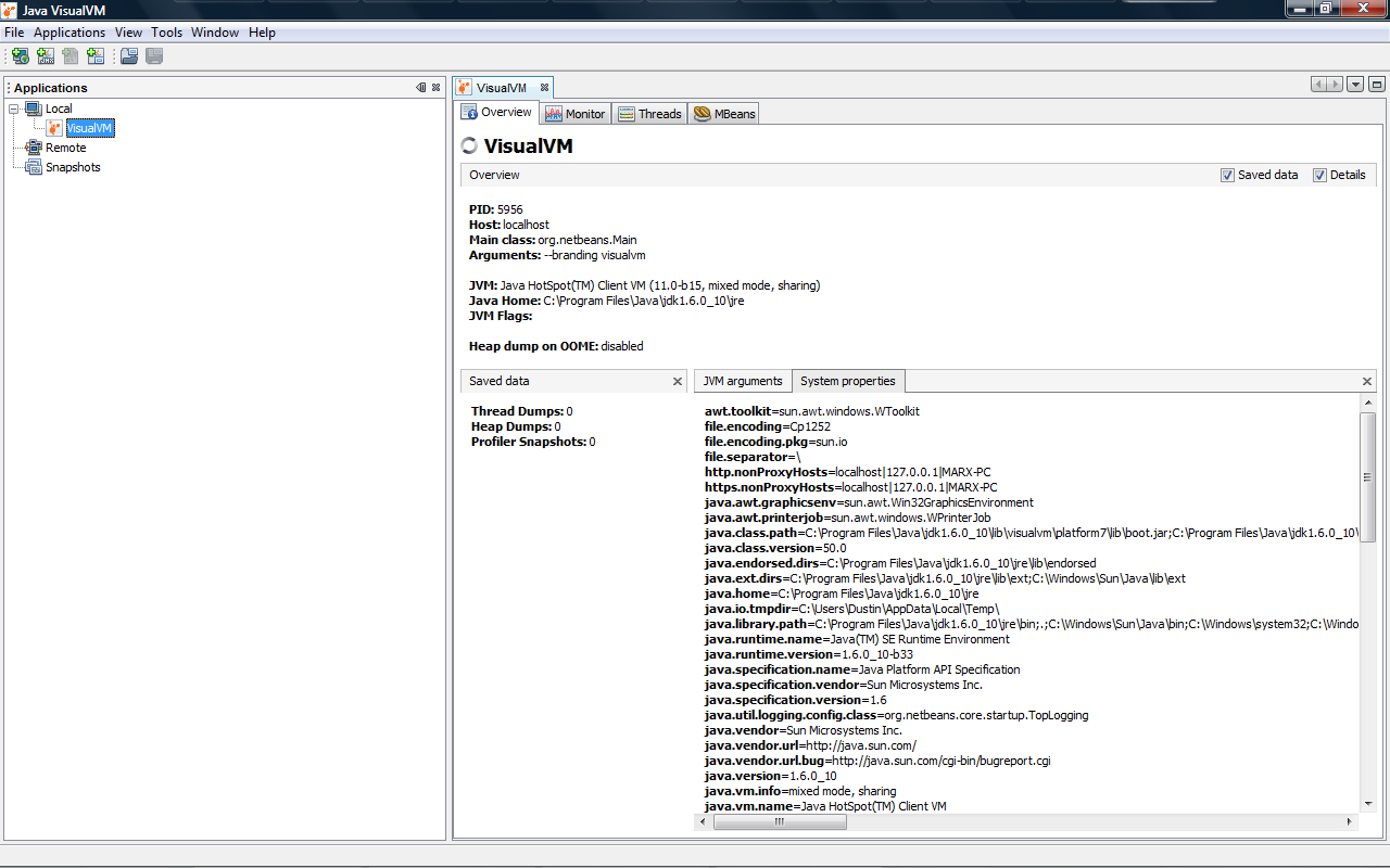 [VisualVMOverview-SystemProperties.png]