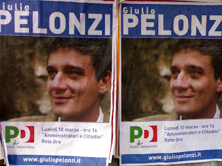 affiche des élections italiennes, rome, rome en images, italie