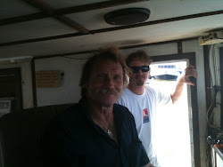 Captain Donnie and Dr. Chris Pincetich from the Sea Turtle Restoration Project