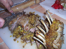 Roasted Lamb with Pine Nut Stuffing