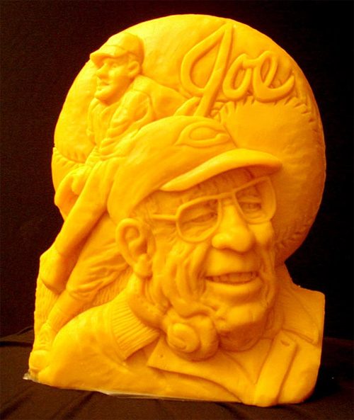 Esculturas feitas de queijo