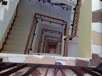 7 floors of stairways in Hotel Maxi Balai