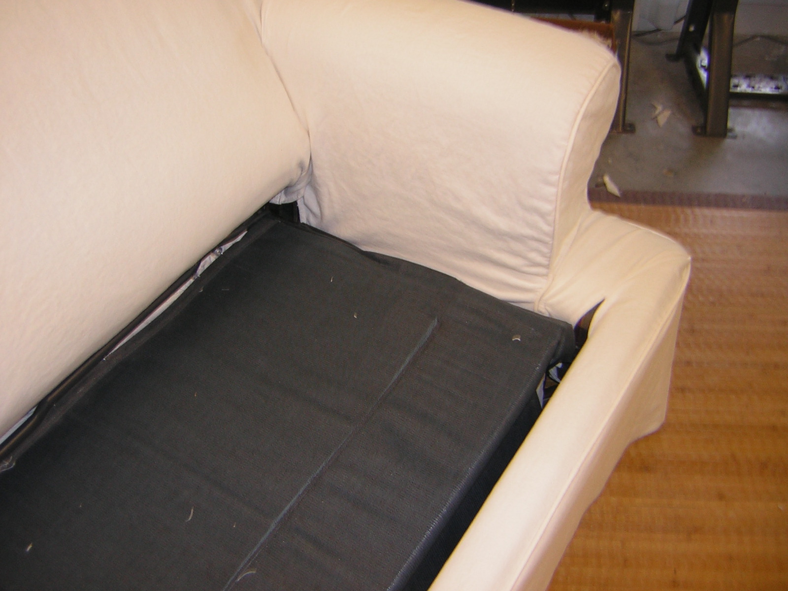 Slipcover Chic Inside A Sleeper Sofa