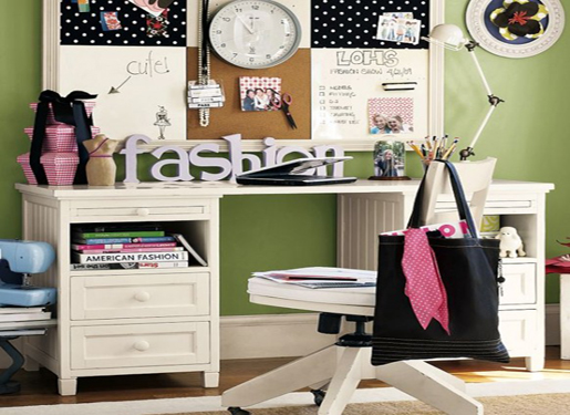 Study Table For Children In The Bedroom - HOME DESIGN | INTERIOR ...