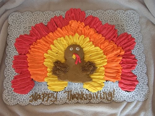 Carpe Cupcakes!: Thanksgiving Turkey Cupcake Cake