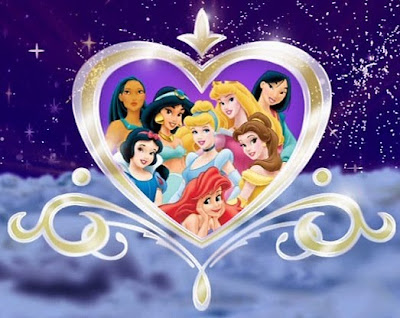 Ariel, Bella, Aurora, Blancanieves, Cenicienta, Yasmin, Mulan, Pocahontas