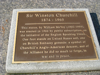 Image: Winston Churchill Statue Plaque