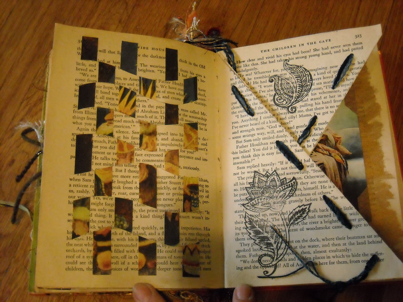 Craftybellydancer: More Altered Book Pages