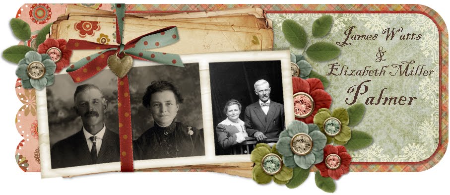 James Watts & Elizabeth Miller Palmer Family