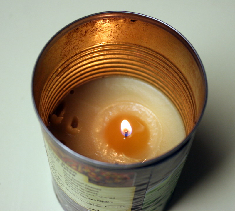 DIY Soda Can Lantern (And Bacon Fat Candle)