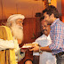 Actor Surya and KS Ravikumar with Guru Jaggi Vasudev at Save Trees