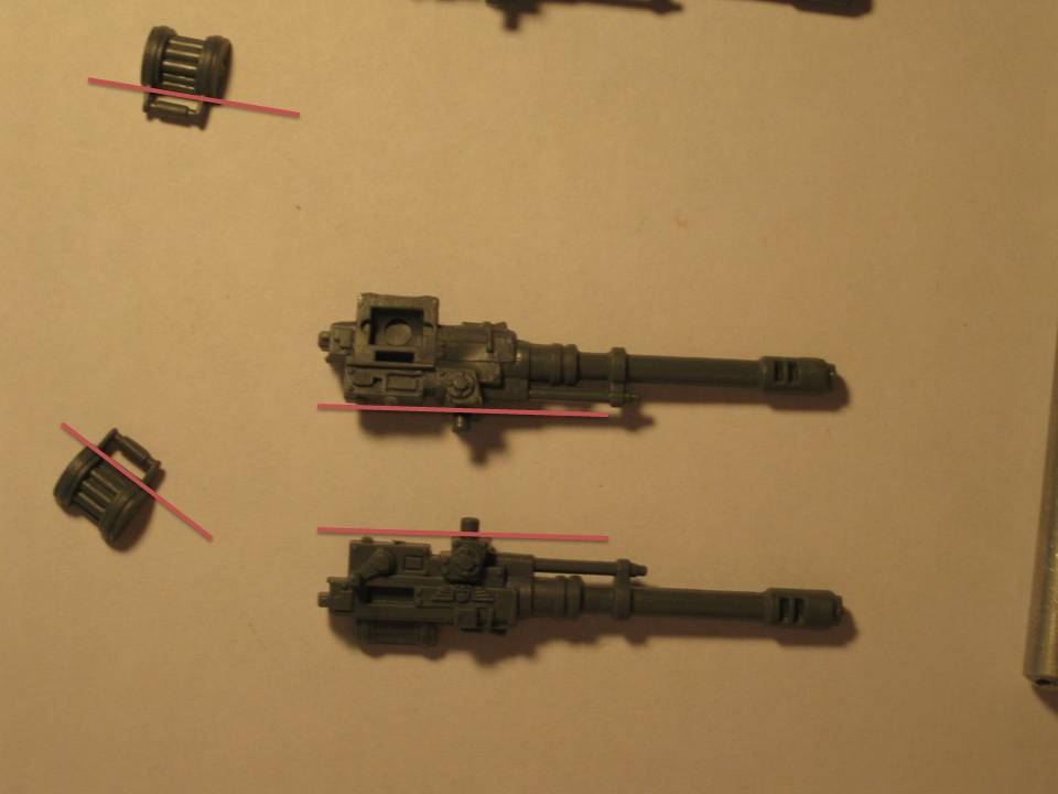 Gone To Ground DiY Twin Linked Autocannon Arms for Dreadnoughts