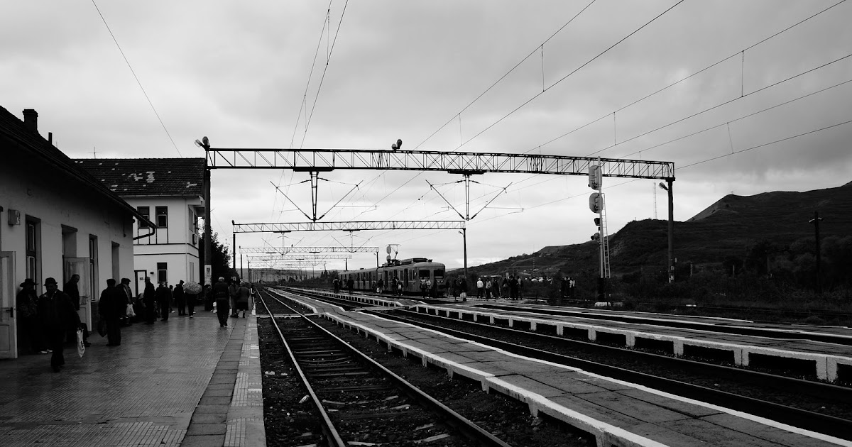 Photography Blaj Train Station In black/white