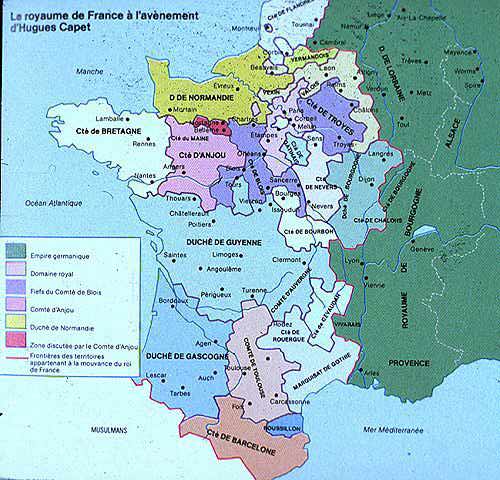 Arnaud on France tours: French Kingdom at beginning of Hugues Capet's reign year 987