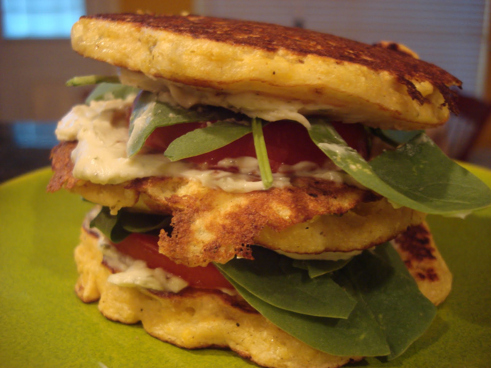 NYC 2 BIG D Corn and Chicken Griddle Cakes