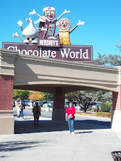Jeri in heaven....oops....Chocolate World!