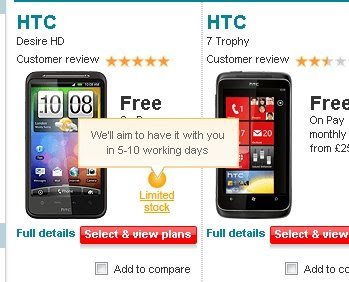 HTC Desire HD Vodafone