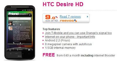 Tmobile HTC Desire HD