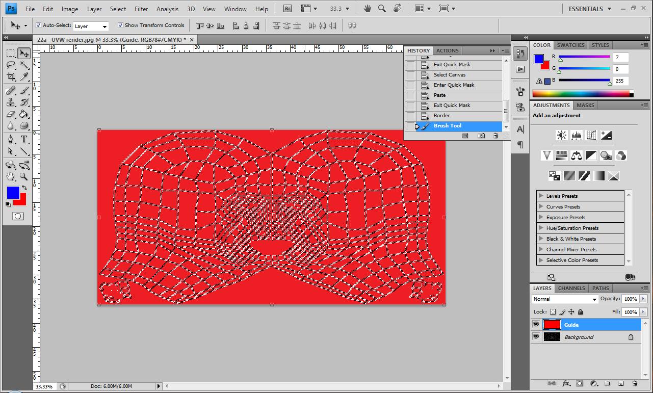 Tempulate Texture Virtual Environments - My Head: Texture Painting
