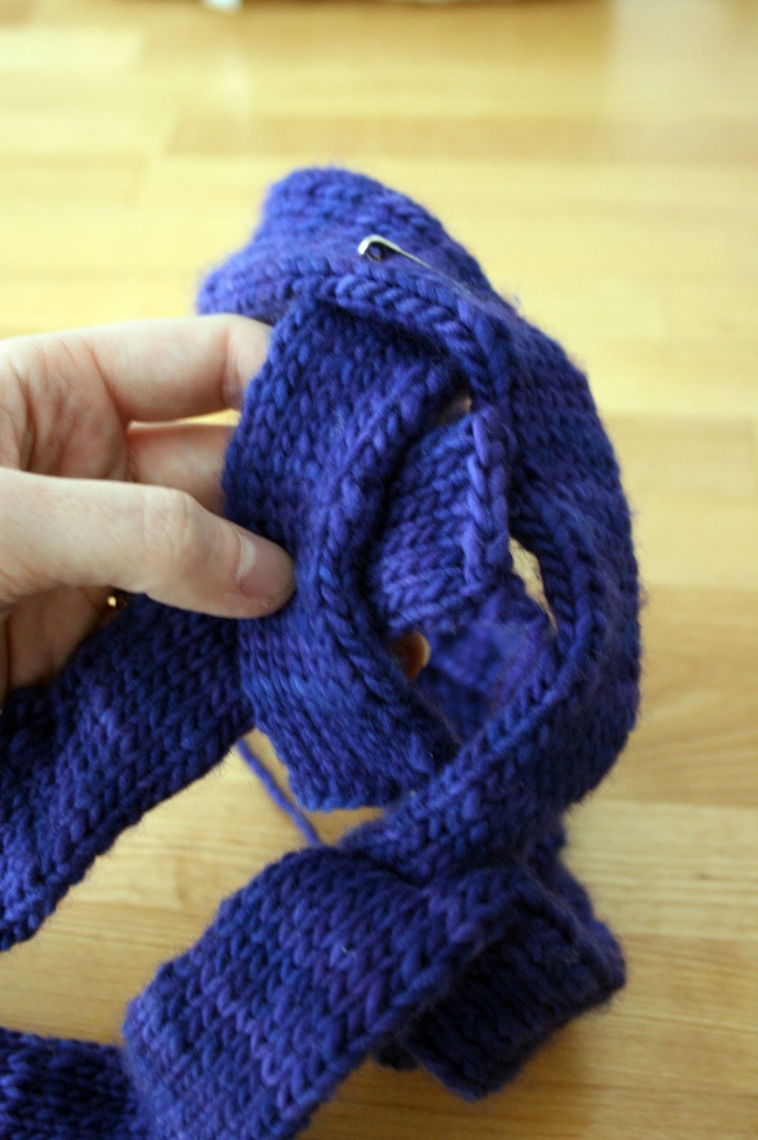 French Press Knits Plaited Headwrap for Selfish Knitting Month