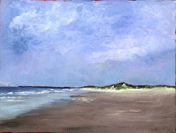 landscape simple painting beach afloat