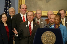 City Hall press conference with DC-37 union presidents 2005