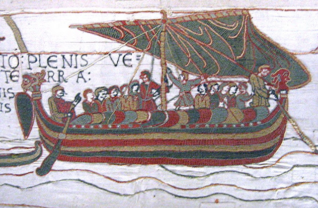 Tapiz de Bayeux. La Batalla de Hastings.