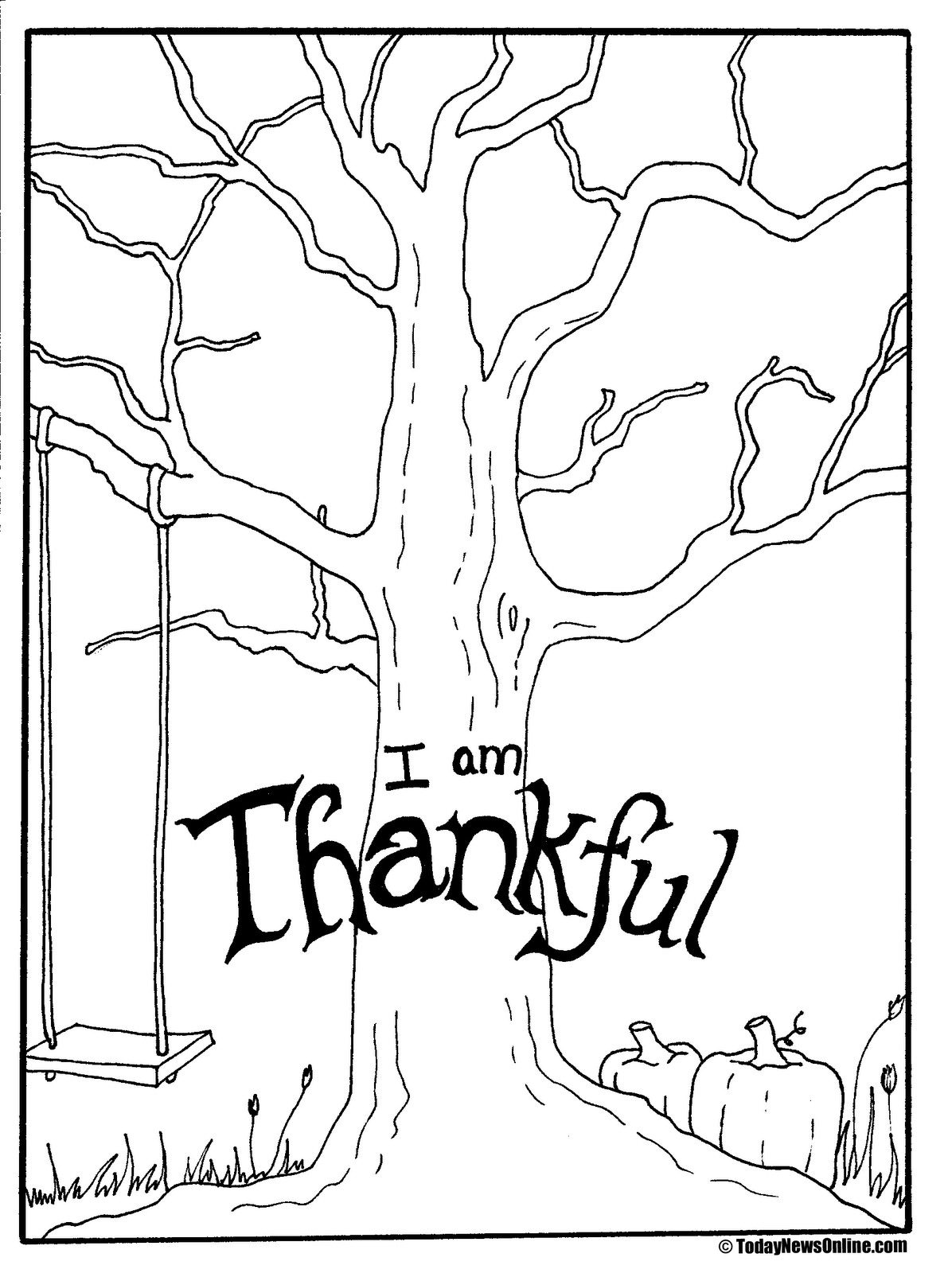 i am thankful coloring pages - photo #32