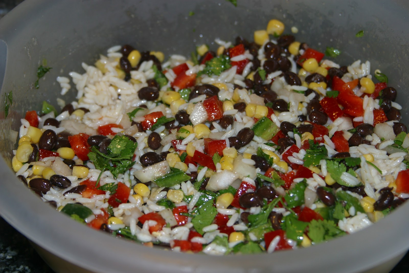 Creations by Christina Black Bean, Corn and Rice Salad